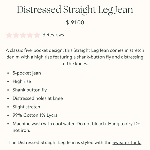 Light Wash High rise Distressed Jeans by Rachel Parcell - Picture 7 of 7